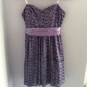 Purple sequin dress